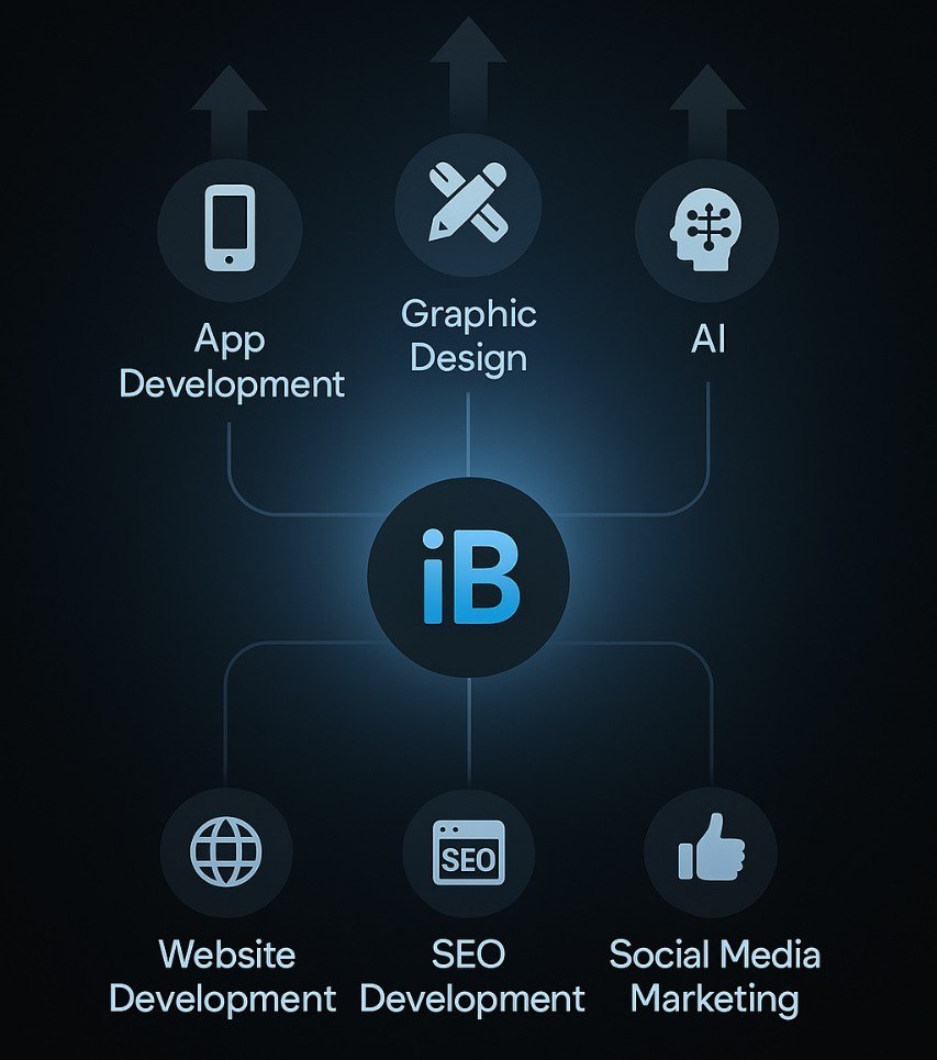 Innovative web development illustration for dark mode